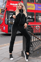 Conjunto De Moletom Alfar Preto