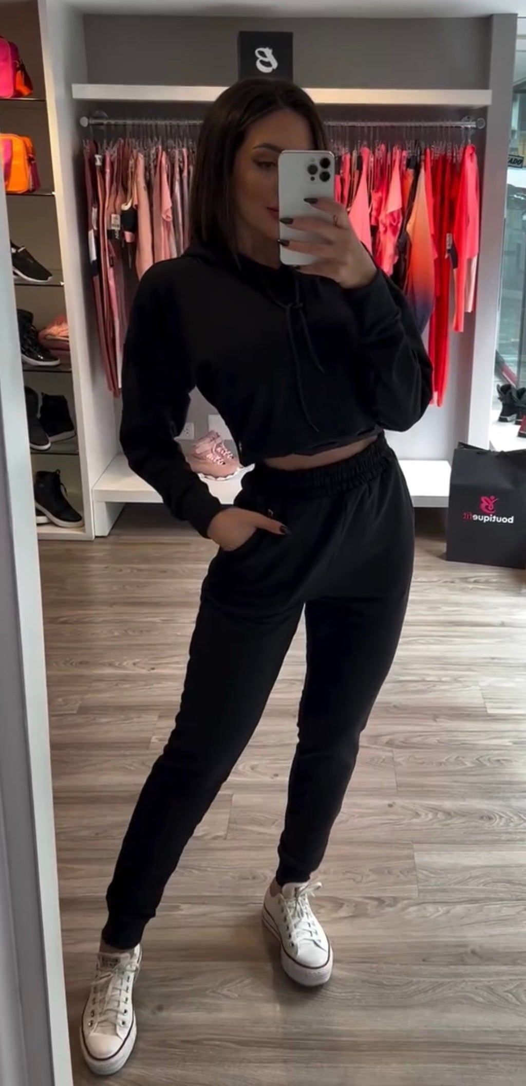 Conjunto De Moletom Black